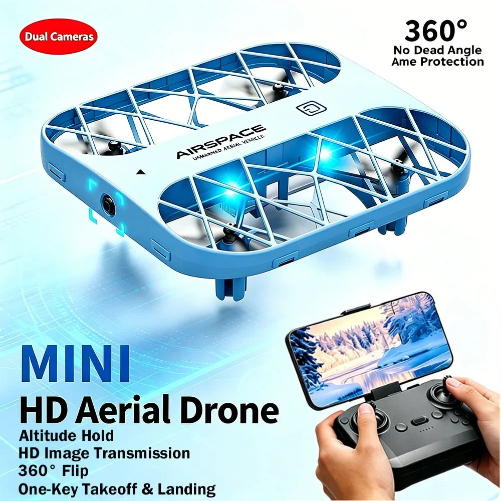

JJRC H142 2026 RC HD Aerial Mini Quadcopter Drone with Dual Camera Rolling Stunt Toy DIY Assembled Christmas Gift for Kids Boys