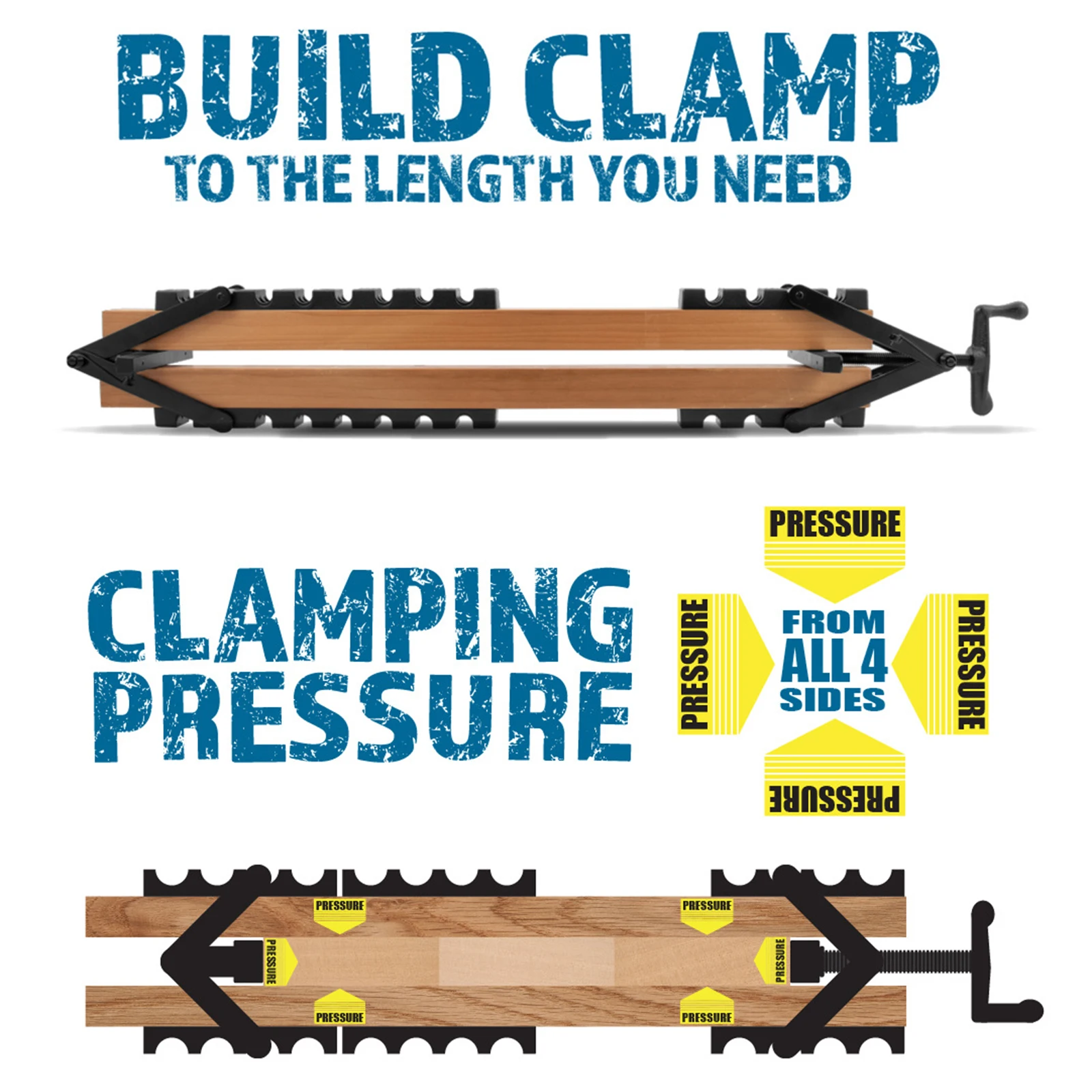 Panel Clamps Woodworking Wood Panel Corner Clamping System for Bonding Tabletops Shelves Laminate Surfaces