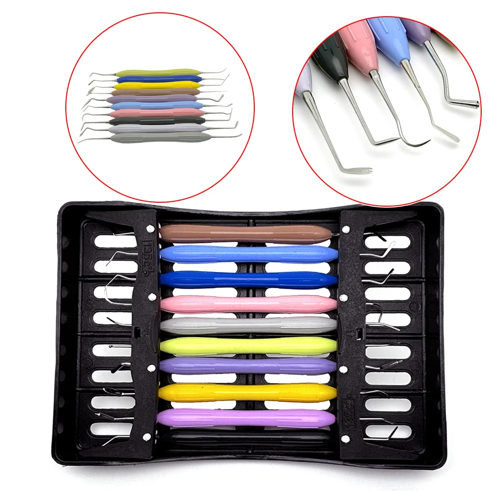 

10pcs Dental Silicone Spatulas Set Composite Resin Filler Instruments for Aesthetic Dentistry