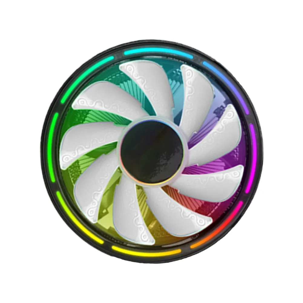 Кулер для ЦП GLORY, радиатор для ЦП с RGB-подсветкой, вентилятор 120 мм, радиатор с воздушным охлаждением для LGA 775 115x AMD 754/939/940/AM2/AM2 +/AM3/AM4/FM1 2