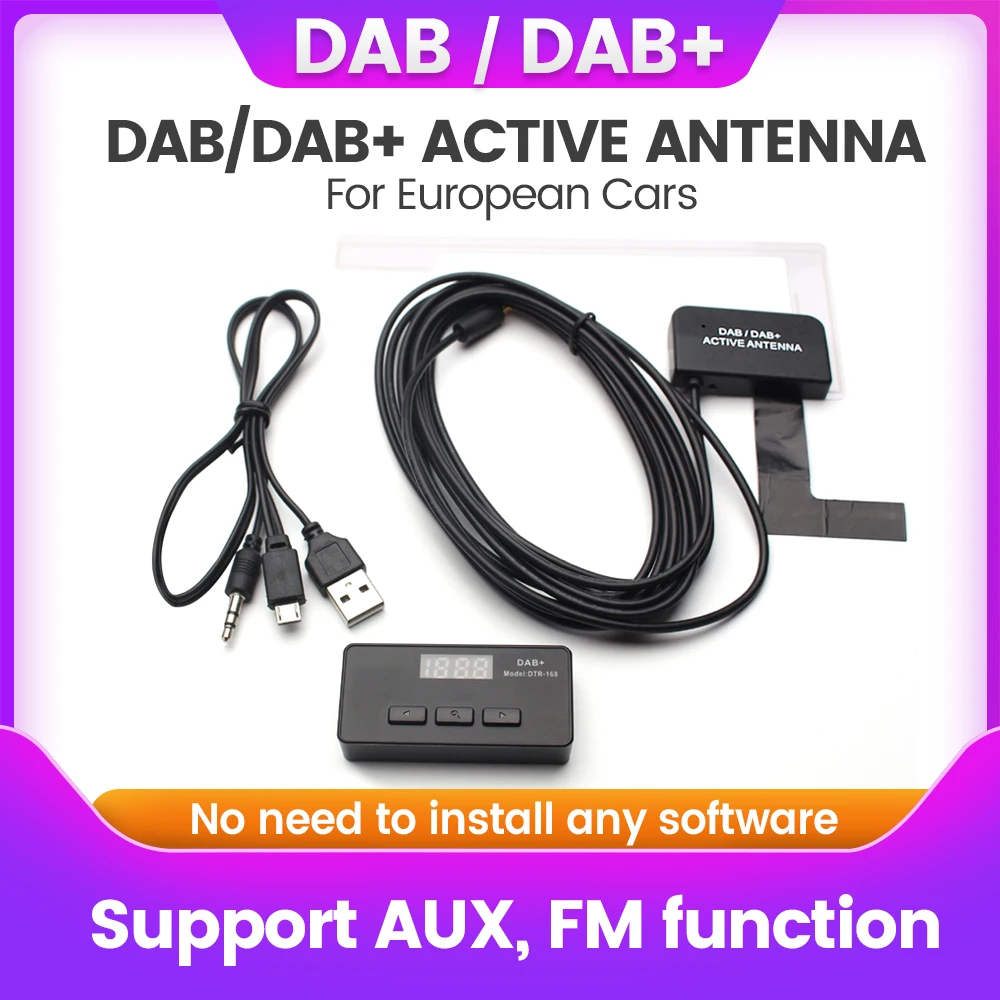 DAB/DAB+ Europoan Car Radio GPS Stereo Receiver Support AUX output  FM function For Benz BMW Audi Porsche Opel Peugeot Toyota VW