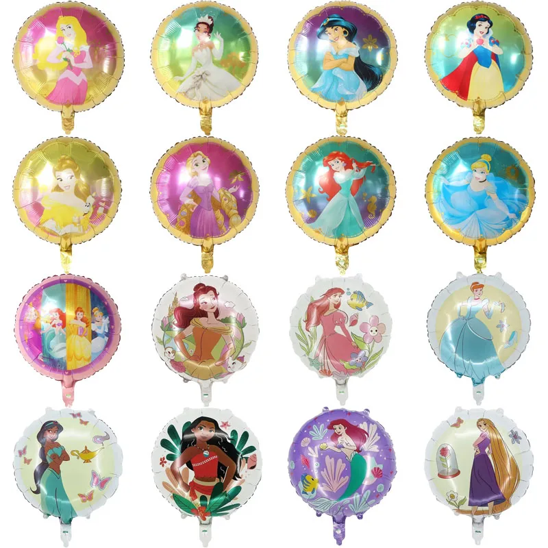 18inch Disney Princess Ball Snow White Cinderella Ice Princess  Foil Balloon Birthday Party Decoration Children\'s Toys