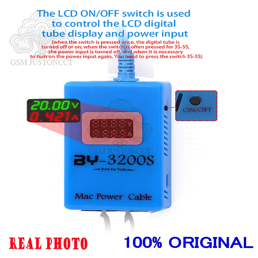 أداة تمهيد كابل الطاقة SMac مع موصلات T L Type-C لإصلاح اللوحة، BY-3200S #3