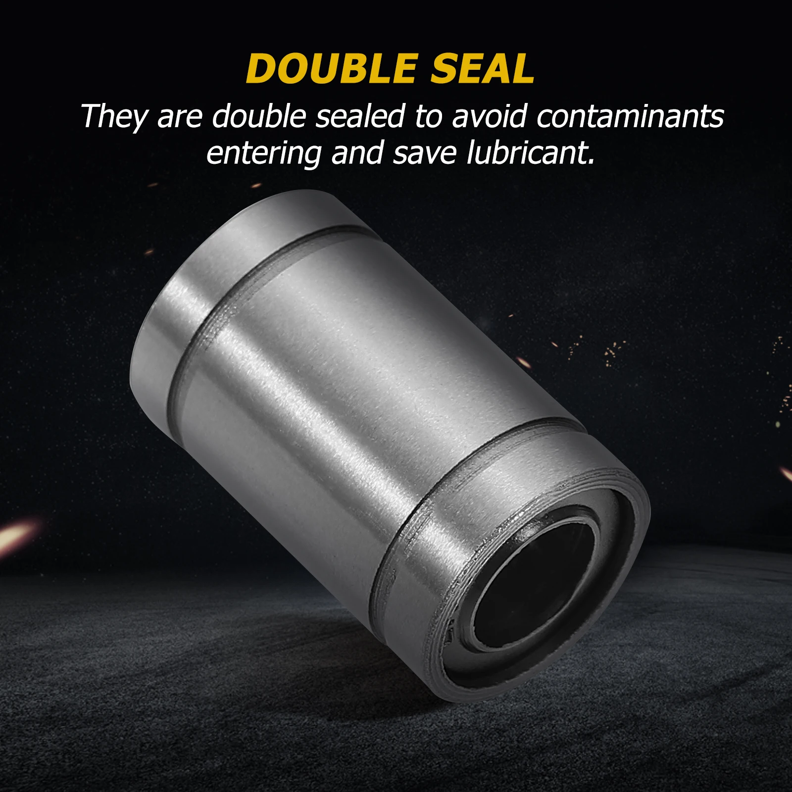 

12pcs Linear Motion Bearings 3D Printer Parts High Bushing 8Mm Shaft Ball Double Sealed For Engraving Machine