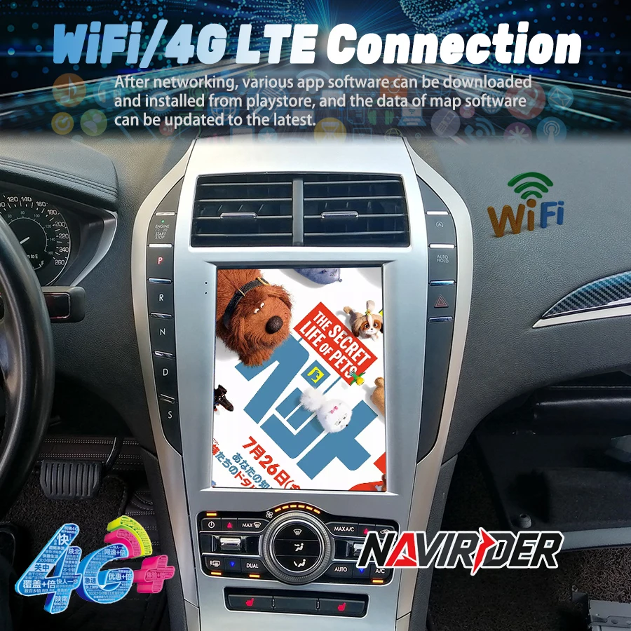NEW Car Radio Multimedia For Lincoln MKZ 2013 2014 2015 2017 2018 2019 Player Wireless Carplay Android Auto Auto Radio Stereo 4G