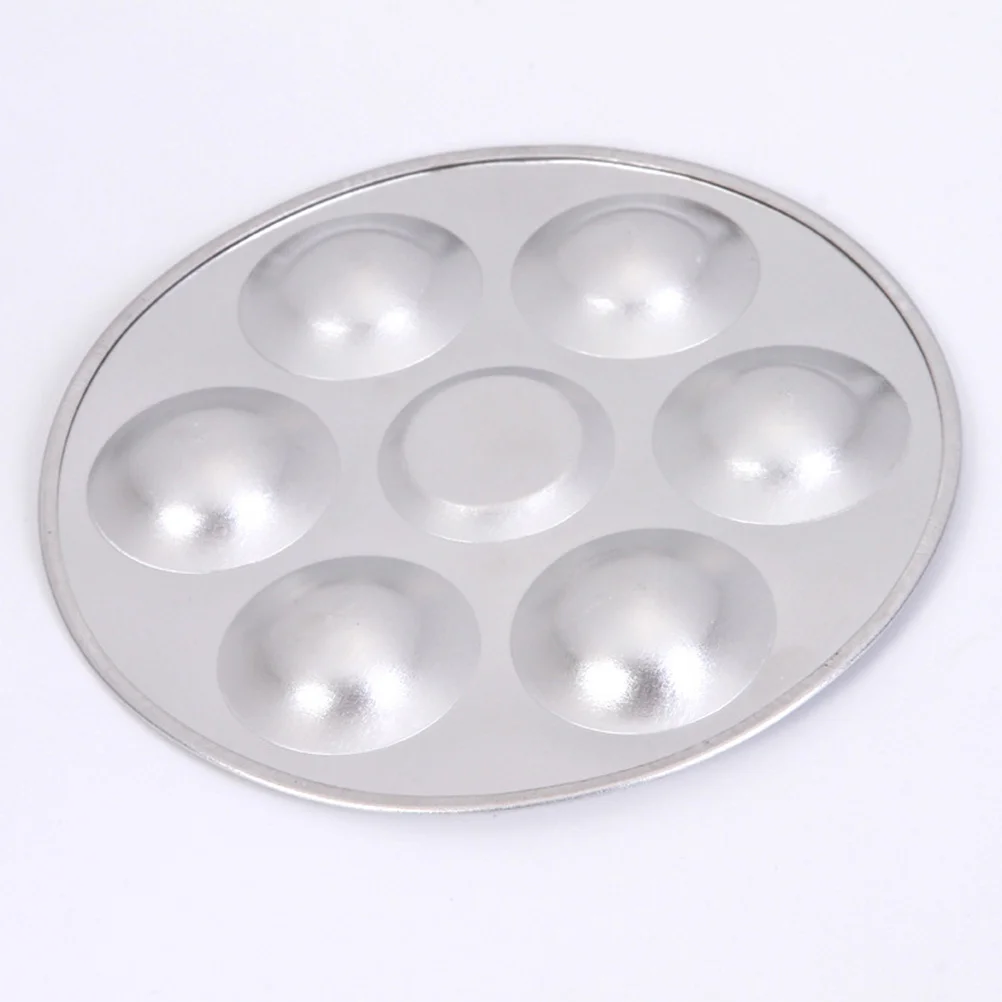 

2Pcs Professional Pigment Mixing Tray Stainless Steel Color Mixer Plate Easy Clean Painting Tray for Artists and Art Students