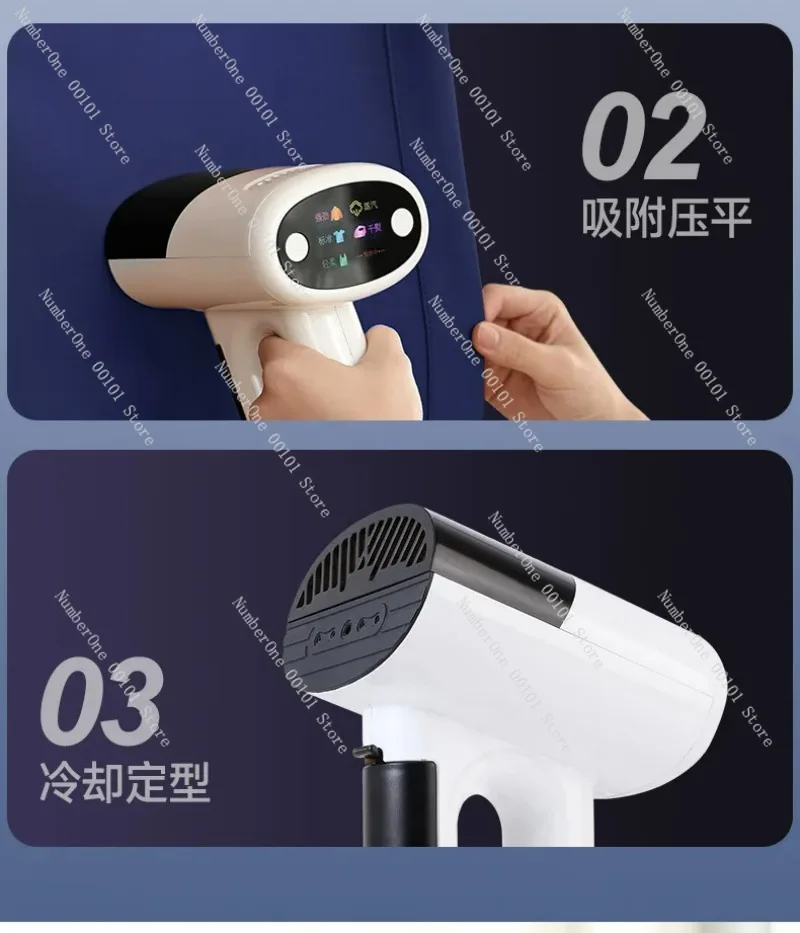 

For Vacuum Suction Handheld Garment Steamer Mini Portable Steam Iron Home Flat Clothing Wrinkle Remover
