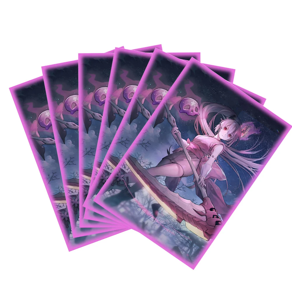 50PCS 63X90mm Foil Anime Card Sleeves Japanese Size Cartoon Trading Card Protector for YGO Card Protector for Game Cards