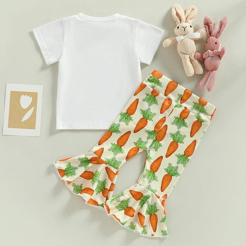 

Cute Baby Girl Outfit Floral Print Ruffle Sleeve Top Polka Dot Bowknot Shorts Set for Summer Beach Party