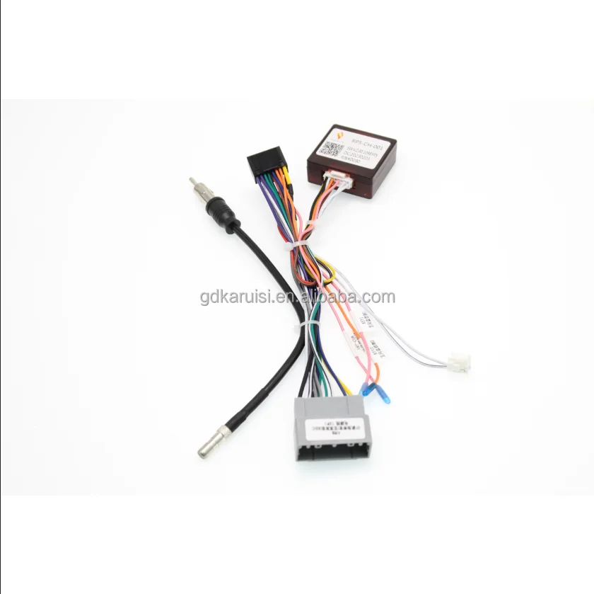 

Car Audio 16PIN Android Power Cable Adapter With Canbus Box For Jeep Compass 07~09 Radio Wiring Harness