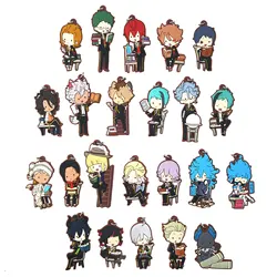 Twisted Wonderland Game Rosehearts Azul Floyd Idia Malleus Lilia Rubber Keychain Fans Collection Gift Pendant