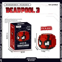 Marvel Deadpool cute Dharma egg building blocks revenge superhero cartoon micro particle assembly toy manufacturers wholesale