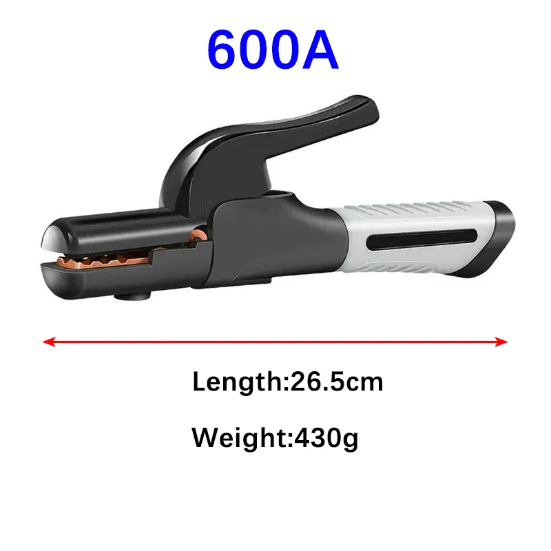 300A 600A 8000A Electrode Holder Stick Welding Rod Copper Non-slip Handle Cable Welding Clamps Tool Heat Resistant