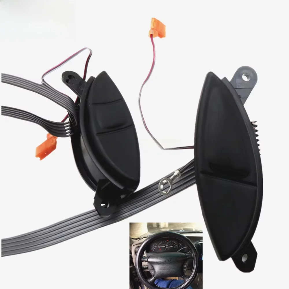 Steering Wheel Cruise Control Switch Button Kit, F87Z9C888BB For Ford Ranger Explorer Sport Trac, F150, Mercury Mountaineer, Maz view 2