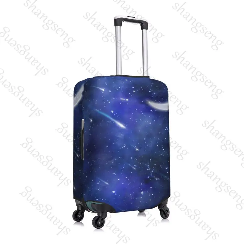 Starry universe spessa copertura protettiva per bagagli elastica tuta con cerniera per borsa 18-32in copri valigia Trolley da viaggio