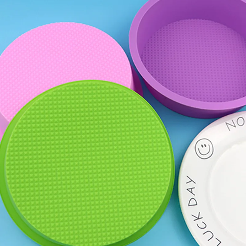 8-Inch Diamond Bottom Round, Silicone Baking Pan Mold, Handmade Cake Mold, Baking Tool XG1126