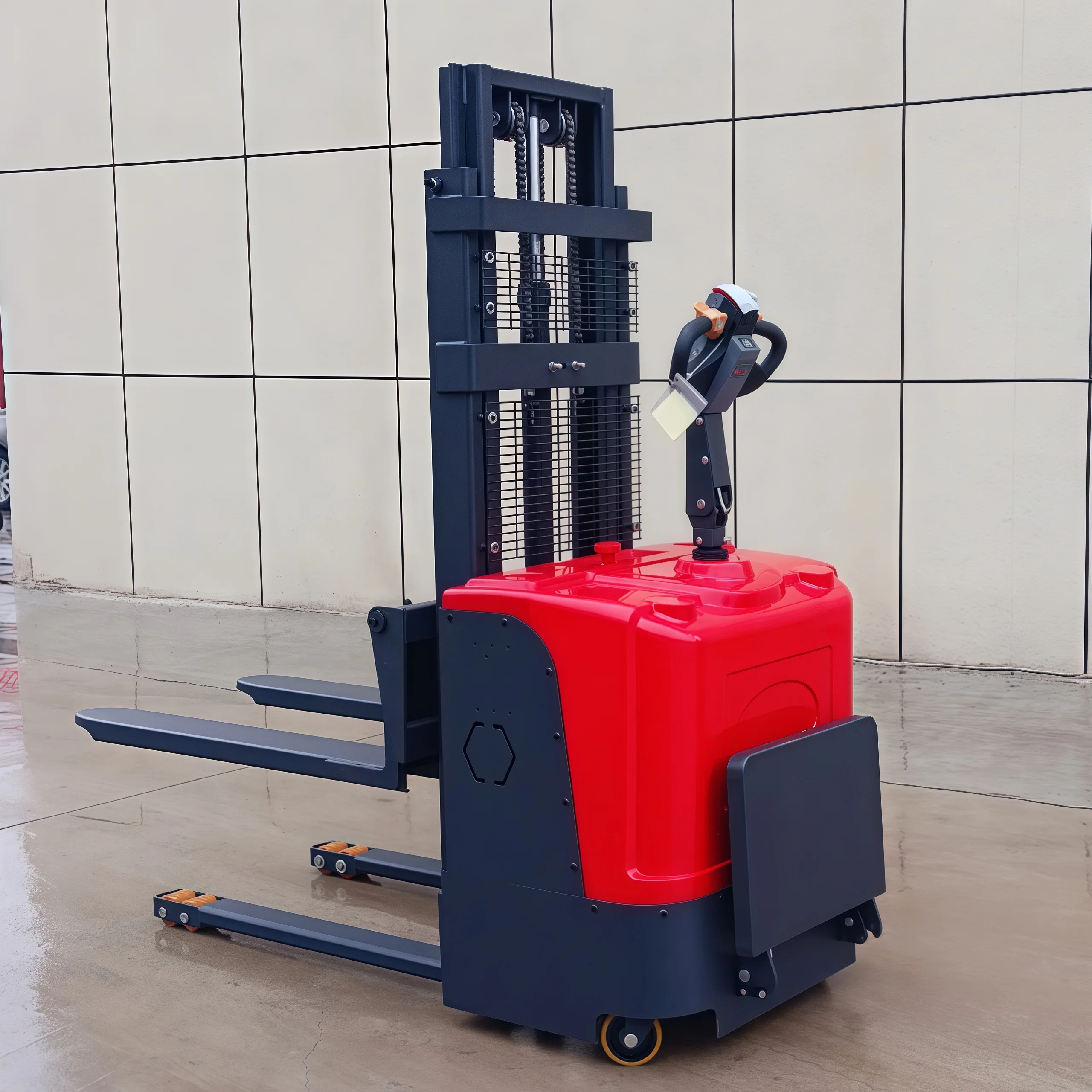 

YG Customized Self Climbing 6 Meter Hand Mini Counterbalance Electric Walkie Pallet Truck Lift Stacker 1.5 Ton