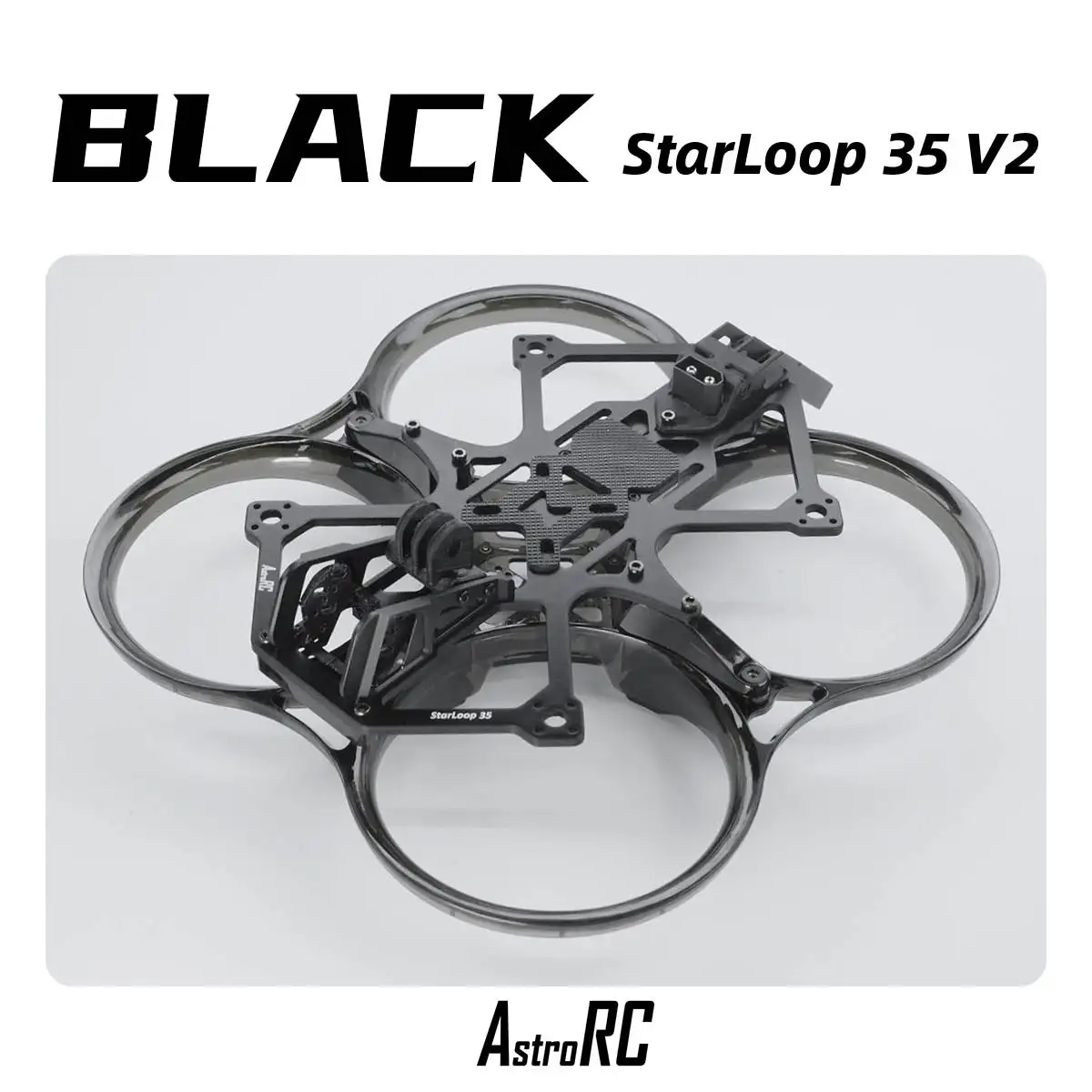 إطار AstroRC 35V2 من ألياف الكربون مقاس 3.5 بوصة لنماذج RC - الإطار فقط