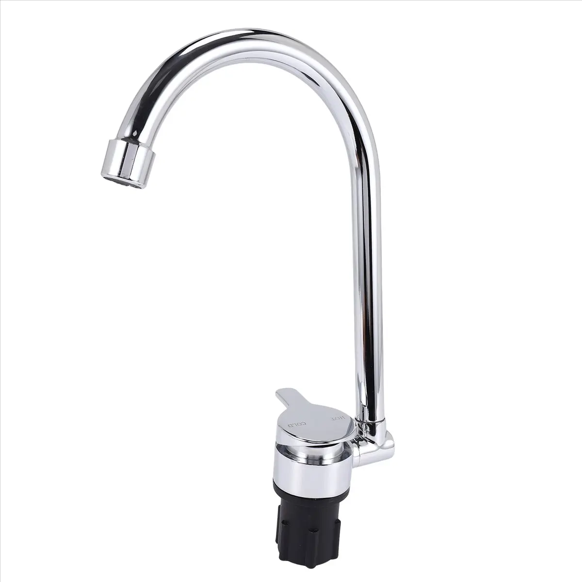 Super Sale Foldable RV Faucet 360 Degree Rotation 9/16 Inlet Thread Single Handle Cold & Hot Water Mixer Copper Faucet for RV De