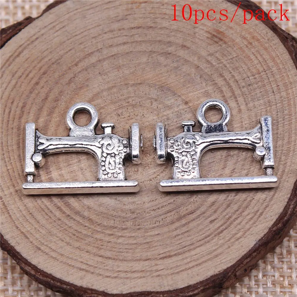 3D Sewing Machine Charms For Jewelry Making DIY Pendants For Gift Bulk