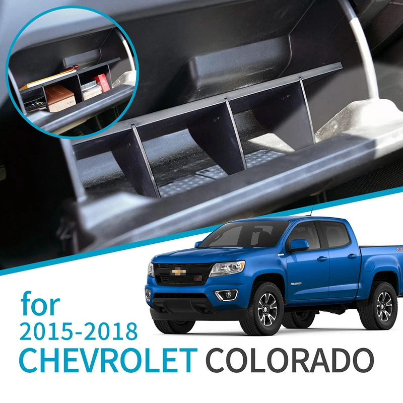 

For Chevrolet Colorado 15-20 Co-pilot Glove Box Clapboard Organizer Storage Rack Car Interior Storage Partition Auto Accessories