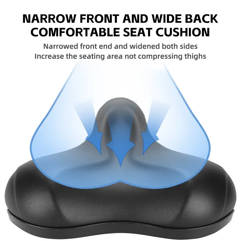 غرب ركوب الدراجات سرج دراجة مرونة عالية للصدمات MTB الطريق دراجة وسادة مقاوم للماء مريح الدراجات مقعد الدراجة الملحقات