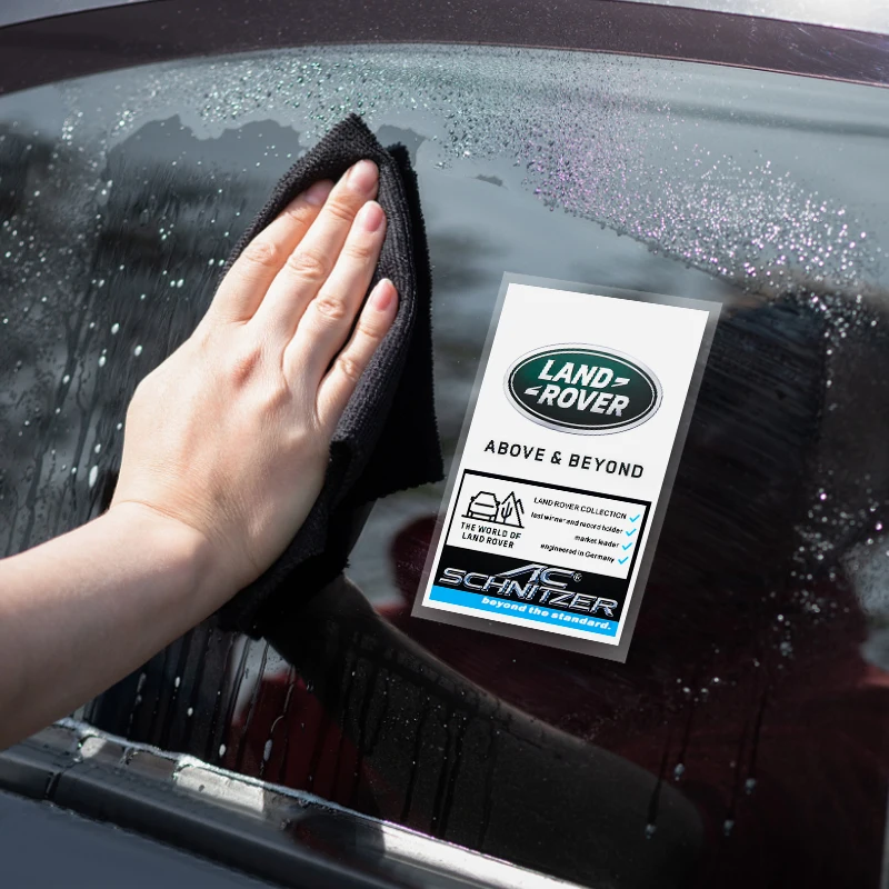 JDM ثابت رأس السيارة الزجاج ملصقات الزخرفية شعار ملصقات لاند روفر ديسكفري 2 3 4 رينج روفر فريلاندر SV SVR حلقي #6