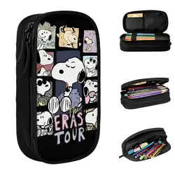 Peanuts Snoopy The Eras Tour Pencil Cases New Pen Box Bags studente grande capacità studenti School Zipper Pencilcases