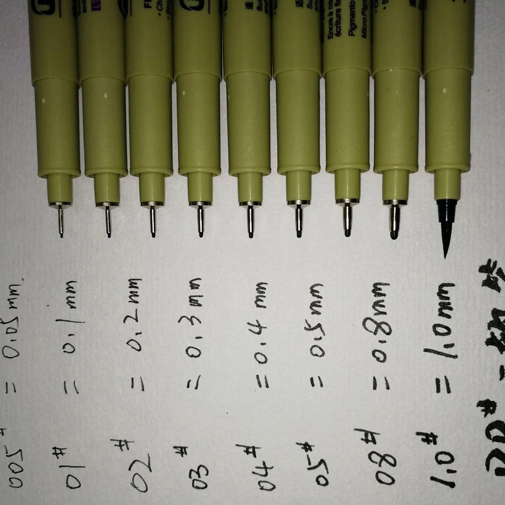 

2Pcs Needle Drawing Pen Classic Colors Long-Lasting Ink for Precise Writing Sketching Drawing Needle Pen