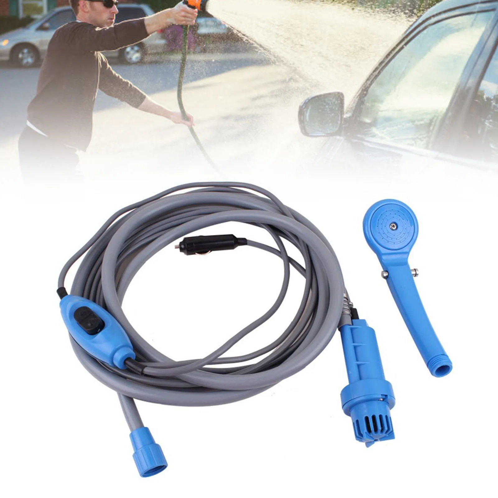 

Leakproof Adjustable Camping Shower - 2.5 L/min Portable Outdoor Showerhead Sprayer for Travel