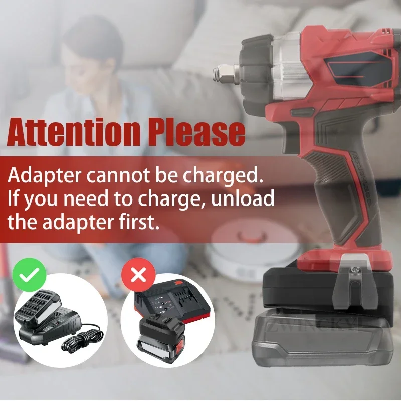 Adapter for Bosch PBA/PSB 18V，To for Einhell 18V Li-ion Battery，Replacement Converter for Einhell，Power Tools Drill Driver Use