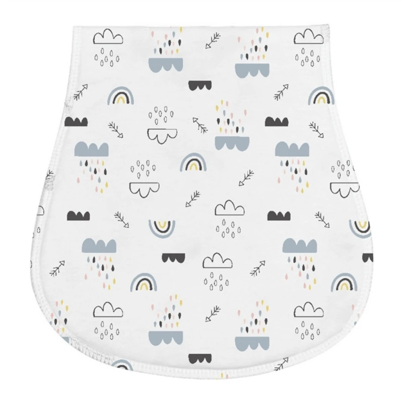 2-Layer Burp Cloth Newborn Bibs Absorbent Baby Feeding Teething Bibs Soft-Cotton Burp Cloths for Babies Baby Shower-Gift