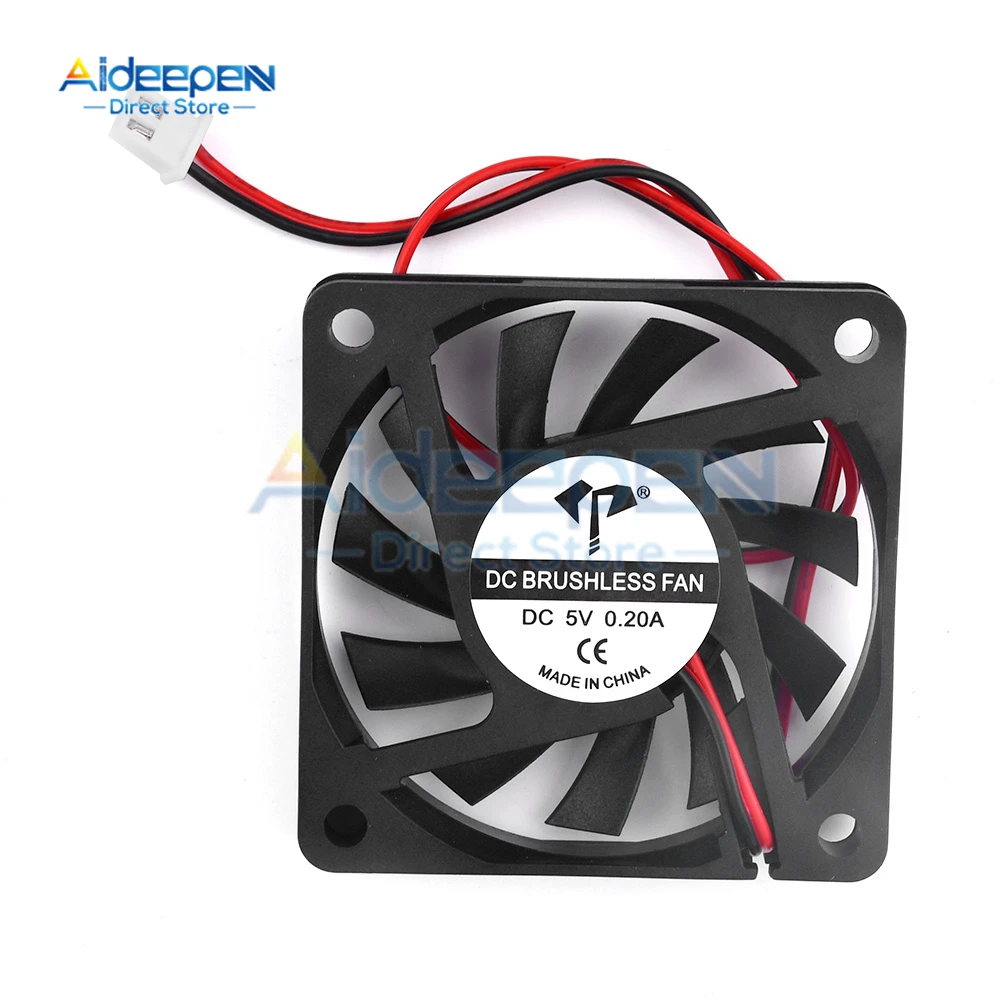 6010 Cooling Fan 5V 12V 24V 0.15A 0.2A Brushless 3D Printer Parts 2Pin For Extruder DC Cooler Blower Plastic Fans envio gratis