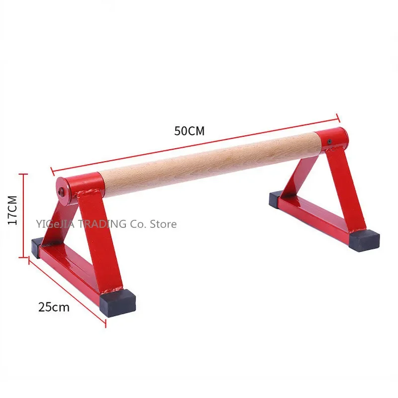 Audio-Technica Push-Up Stand, Beech Upside Down Parallel Bars Fitness Equipment, Wooden Handle, Good for Strength Training