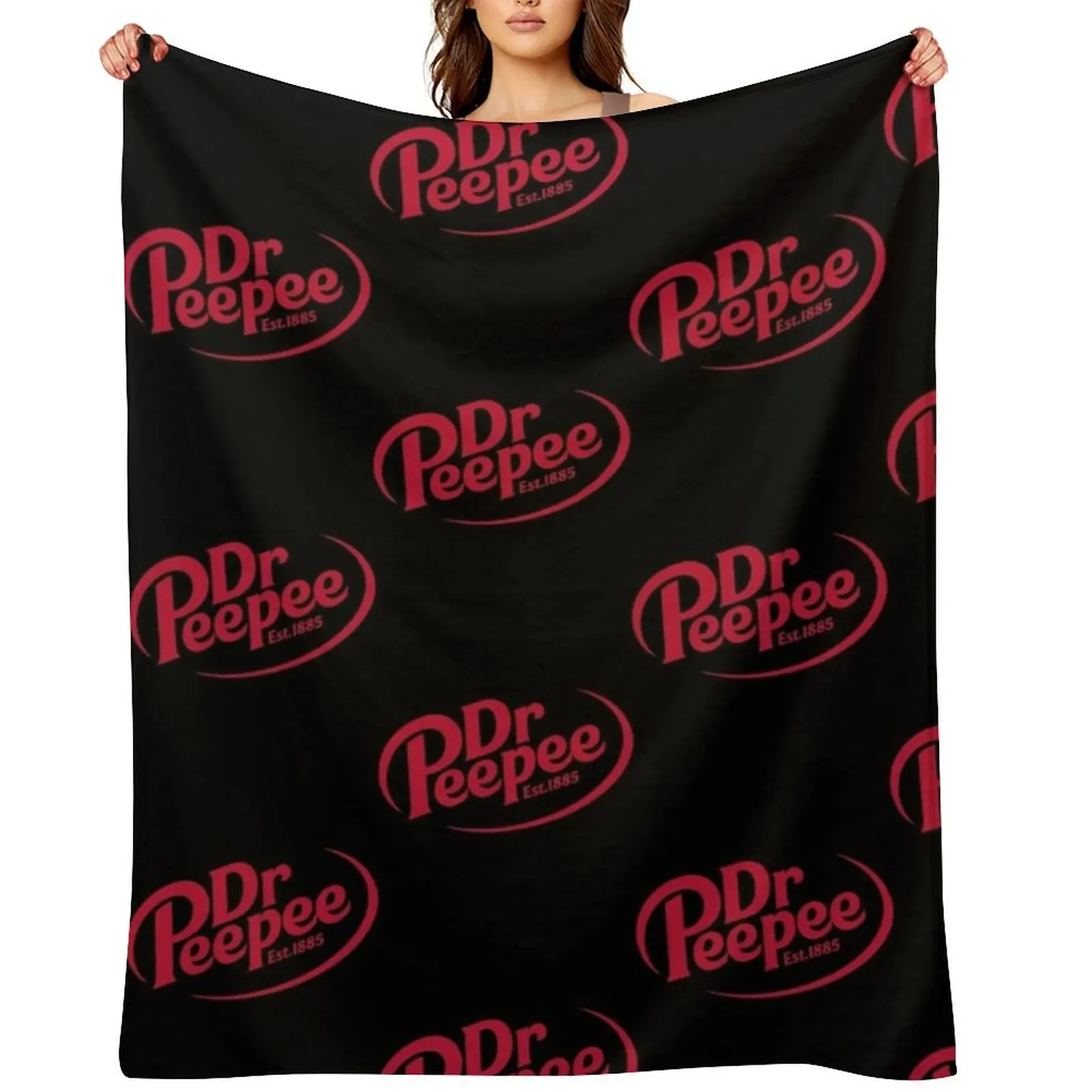 

Dr. Peepee Throw Blanket Nap Plush Moving Flannel Blankets