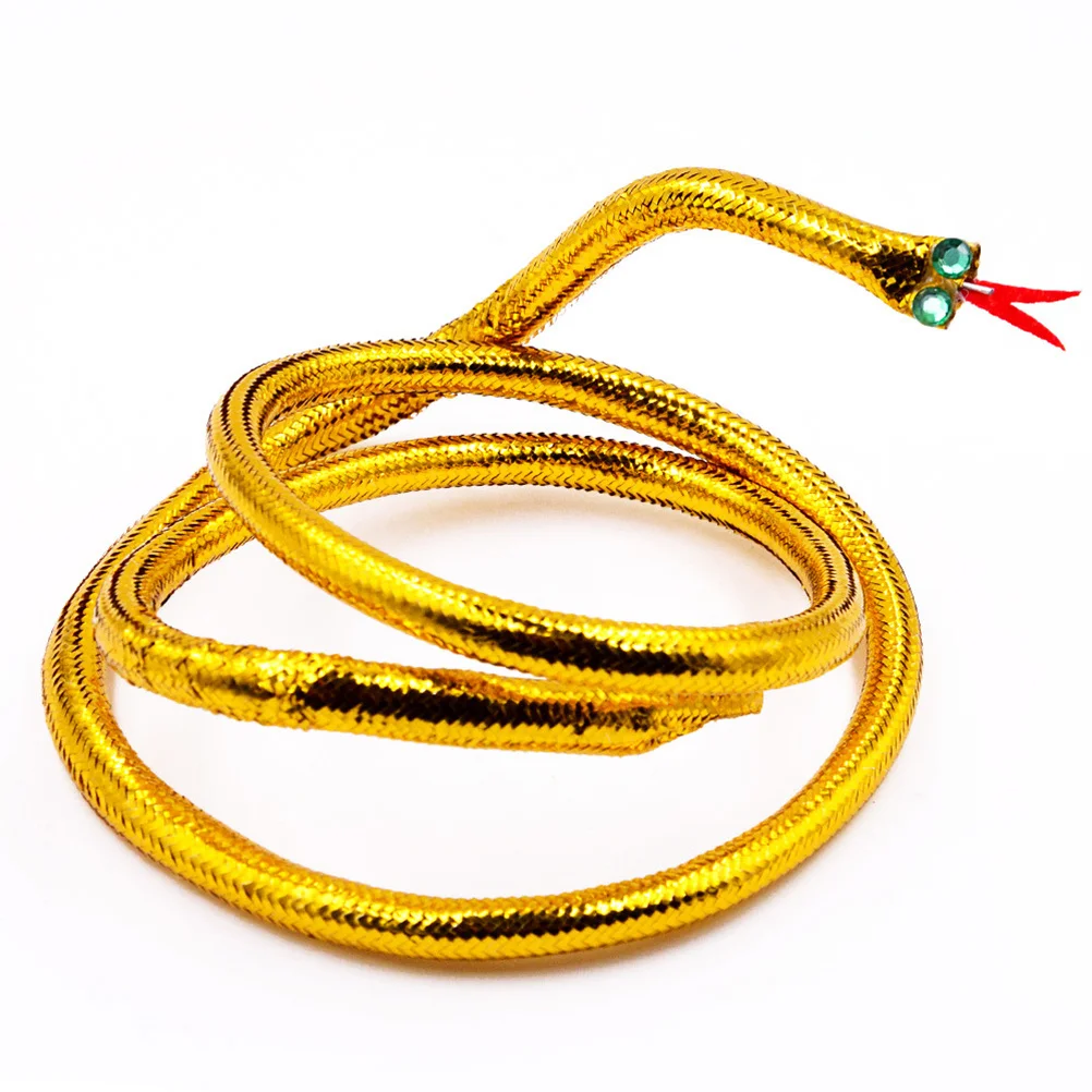 Golden Snake Egyptian Costume Headwear Eye-Catching Party Headband Masquerade Carnival Accessories for Dancing