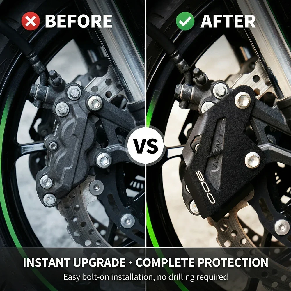 

Motorcycle Front Brake Caliper Guard Protector Cover For Kawasaki Z900 Z650 Ninja650 Z800 Z1000 Z 650 800 900 ABS Accessories