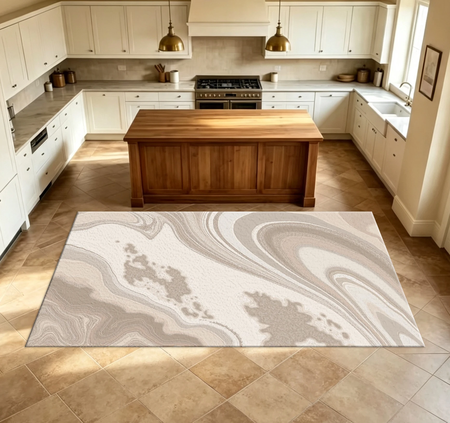 Carpet Flooring Light Marble Swirl Texture Carpet Flooring Modern Home Decor Area Rug