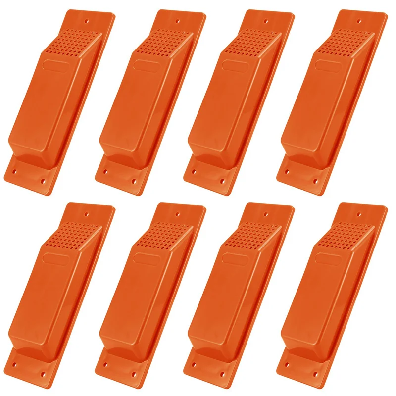 ABUL-16PCS Shipping Container Air Vent Kit Heavy Duty Shipping Container Accessories Flow Ventilation Kit Orange