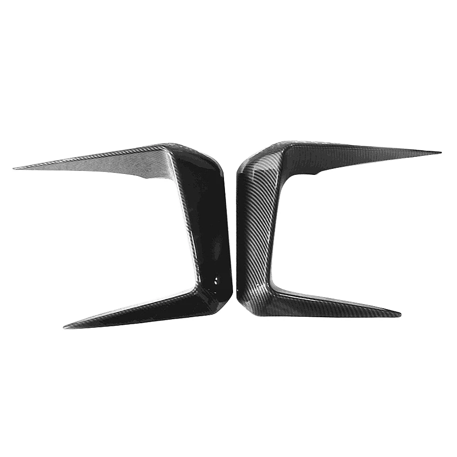 

2Pcs Front Foglight Eyebrow Eyelids Cover Trim Fog Light Lamp Protector for Toyota Carbon fiber