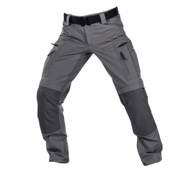 Men Tactical Casual Pants Multi-pocket Waterproof Tactical Cargo Trousers Wear-resistant Outdoor Hiking Workwear Trouser Male