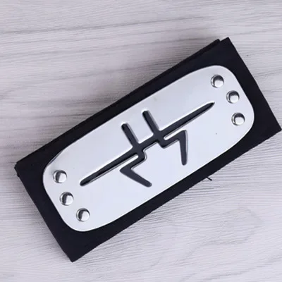 Bandai Naruto Sasuke Stirnband, Rebell Ninja Konoha, schützendes Stirnband, Kakashi Bandana, Cosplay, Anime, Kostümzubehör, Geschenk, Spielzeug