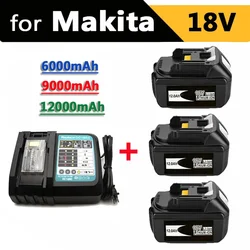 Battery 18v for makita BL1860 BL1850B BL1830 BL1850 BL1840 screwdriver battery & charger 18v Replacement Power Tool Batteries.