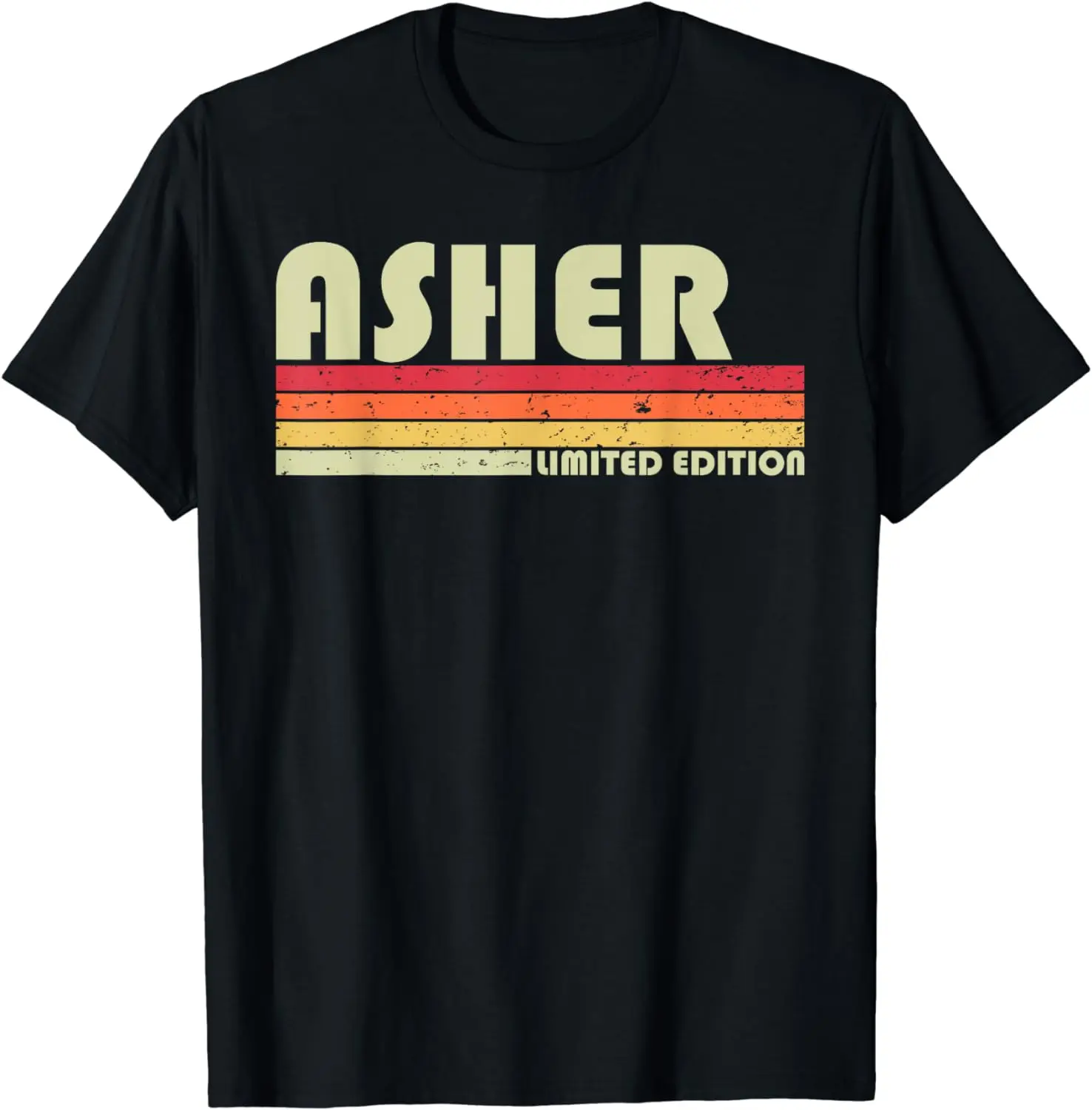 

ASHER Gift Name Personalized Funny Retro Vintage Birthday T-Shirt