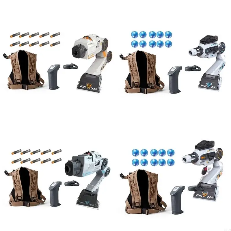 Motion Tracking Sensing Foam Guns Toy With Wearable Vest Foam Beads/Water Bombs For Kids Outdoor Gaming Experience A2UB