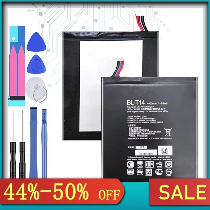 New Tablet Battery BL-T14 For LG GPAD G Pad 8.0 V480 V495 V496 V490 Replacement Rechargable Batteries 4000mAh BLT14 BL T14