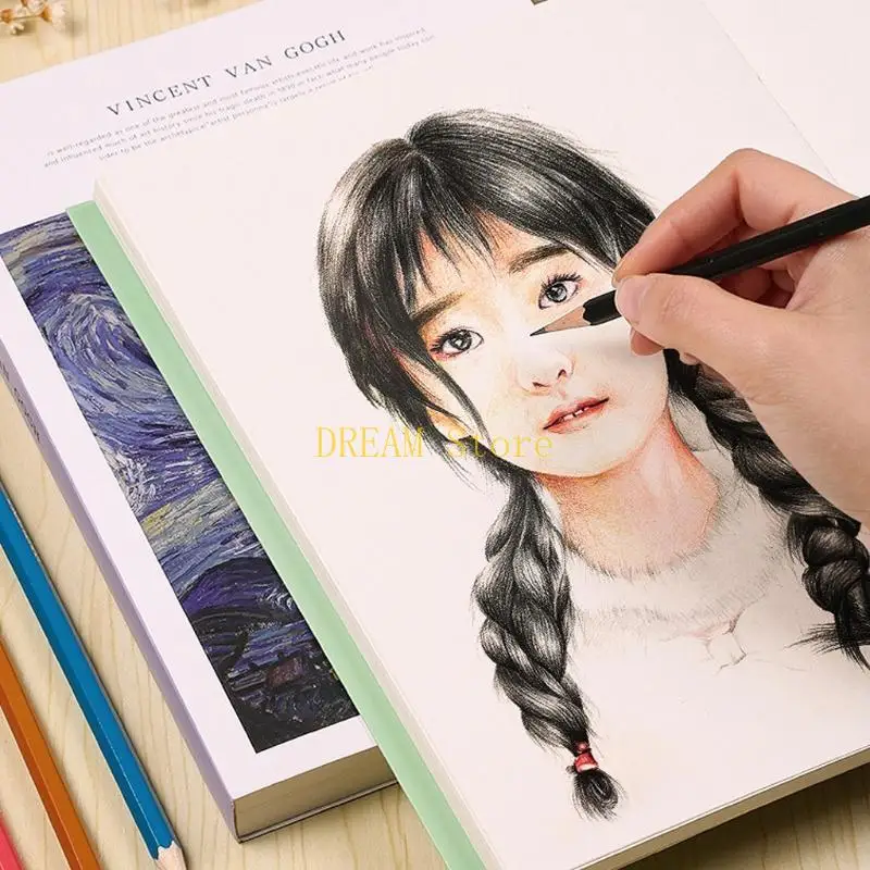 Thread-bound 16k Watercolor Paper Pad Fit for Water-based Marker Oil-based Marker Charcoal Pencil 120 best sale