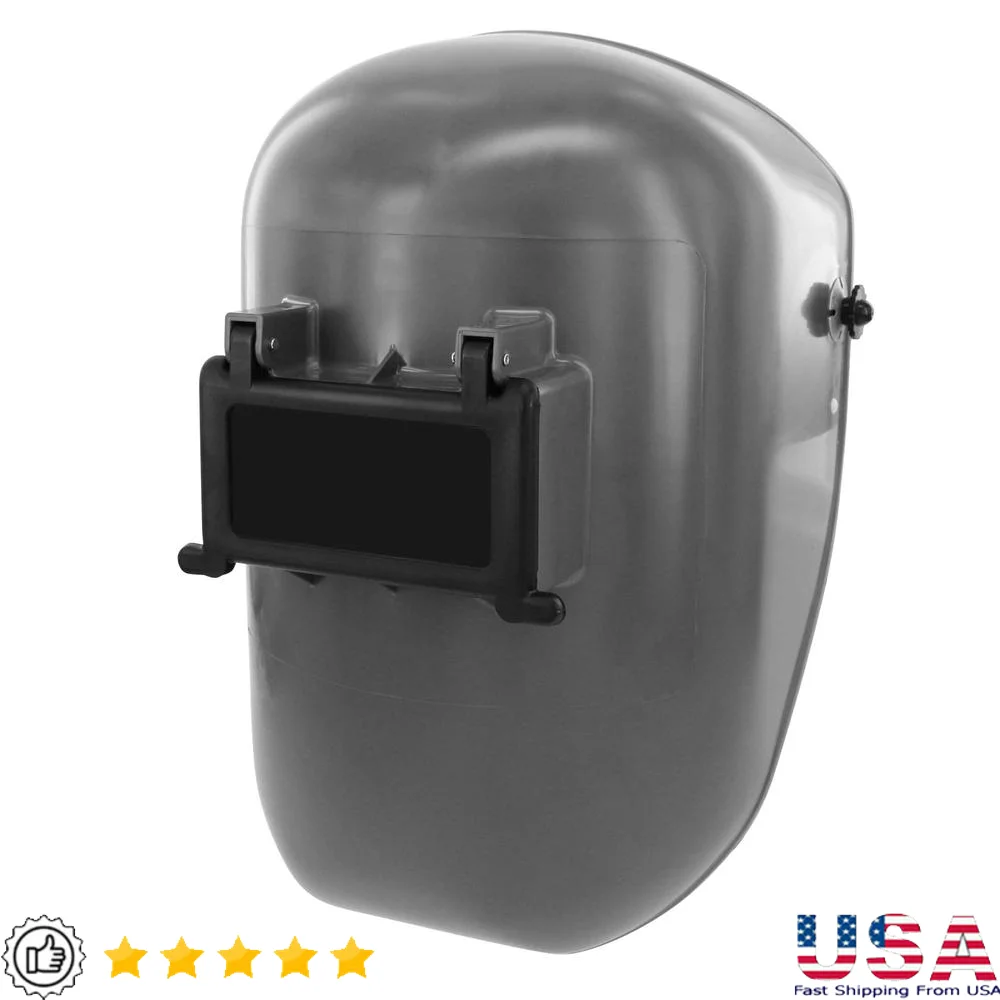 

Welding Helmet Noryl Material Heat & Spark-Resistant ANSI Z87. 1 Clear Vision Telescoping Lid Shade 10 Hard Hat Mount Adjustable