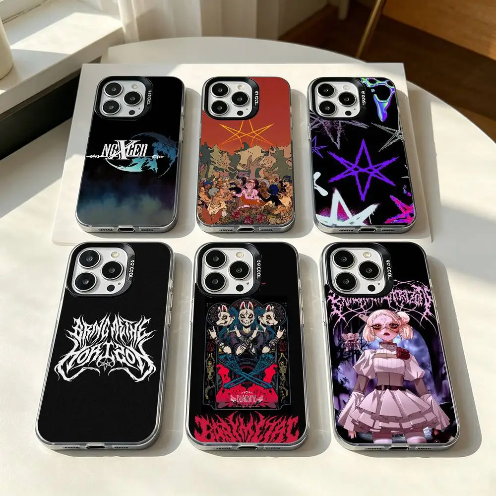 Capa de Celular Antichoque e Antiqueda Bring Me The Horizon (BMTH) para iPhone 17 16 15 14 13 12 11 Pro MAX