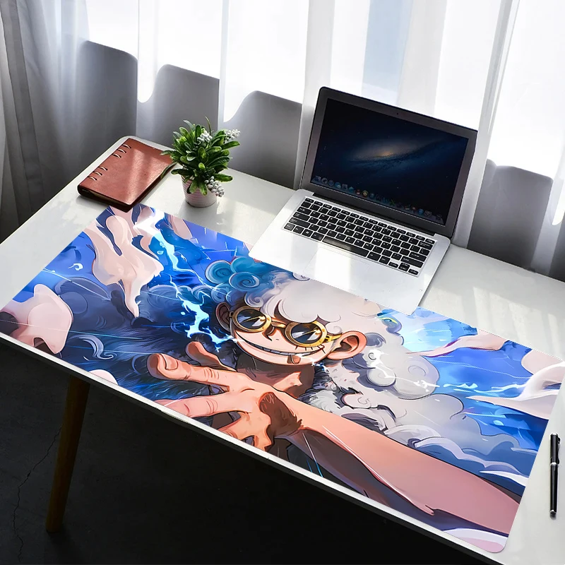 

Mouse Pad PC Non Slip One Piece Luffy Rubber HD Mousepad Laptop Gamer Cabinet Keyboard Pad Office Computer Gaming Desk Mouse Mat